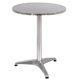 Τραπέζι Εξωτερικού Χώρου Homemarkt FRODO c58701 από Αλουμίνιο Φ60x72  cm - Ασημί