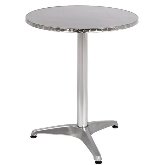Τραπέζι Εξωτερικού Χώρου Homemarkt FRODO c58701 από Αλουμίνιο Φ60x72  cm - Ασημί image 0