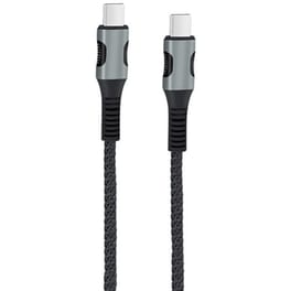 Καλώδιο Φόρτισης EGOBOO ChargeFlow Fabric USB-C to USB-C 1.2m – Black