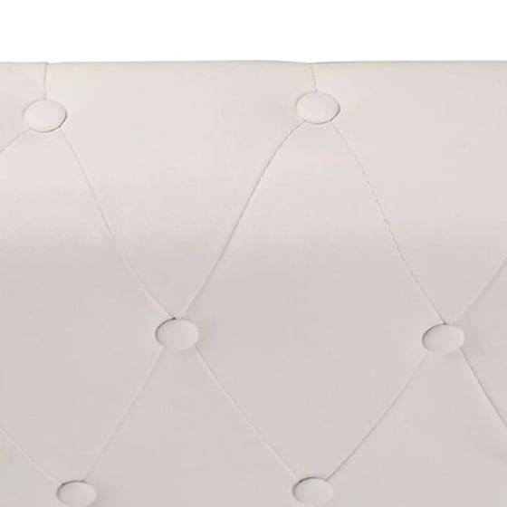 Γωνιακός Εξαθέσιος Καναπές VidaXL Chesterfield 260x205cm - Λευκό image 5