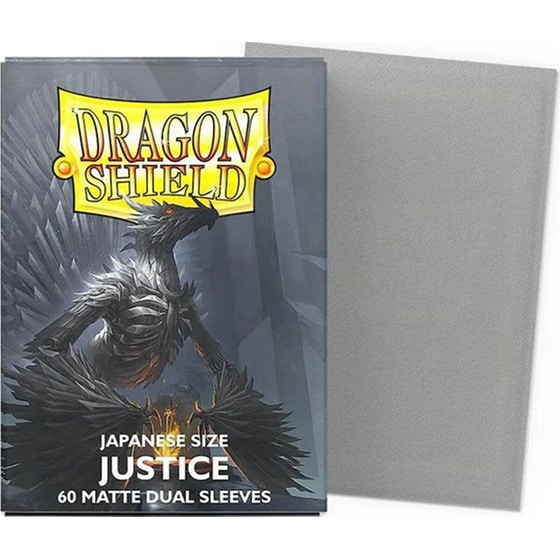 Dragon Shield Sleeves Japanese Small Size - Matte Dual Justice (60 Sleeves) image 1