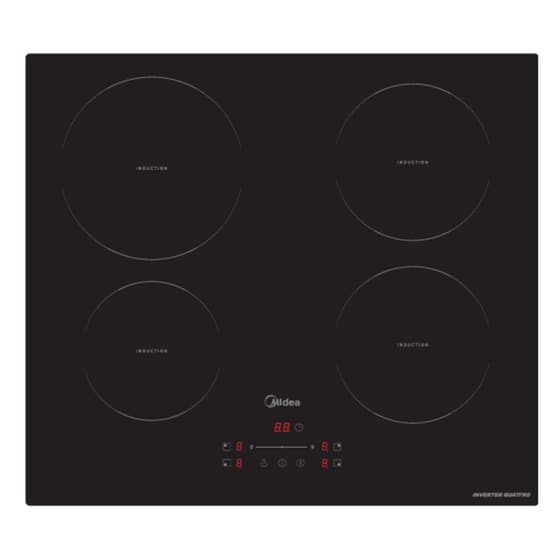 MIDEA MBON5M90E5-BK 70 Lt & MIH740F238K0 Μαύρο Κρύσταλλο Eντοιχιζόμενο Σετ Φούρνος και Εστία image 1