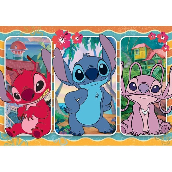 Παιδικό Παζλ Clementoni Maxi Super Color Disney Stitch (24 Κομμάτια) image 2