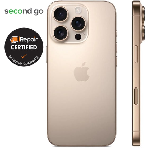 Μεταχειρισμένο Apple iPhone 16 Pro 256GB Desert Titanium second go Certified by iRepair image 1