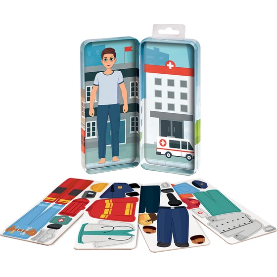 HappiHobbi Magnet Tins City Heroes/ Fashion Girl/ Mermaid Princess Εκπαιδευτικοί Χάρτινοι Μαγνήτες 1 Τμχ - Τυχαία Επιλογή Σχεδίου image 9