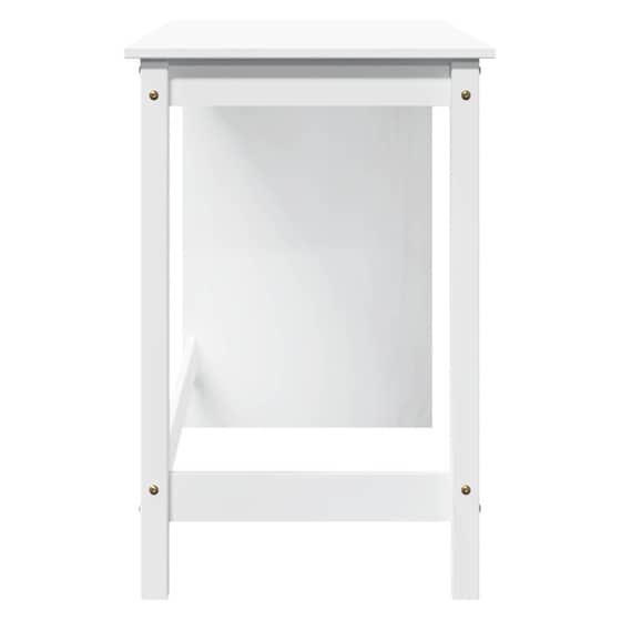 Γραφείο VidaXL από Μασίφ Ξύλο Πεύκου 112x50x75 cm - Λευκό image 4