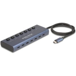 USB Hub Delock 63410 USB-C με 7 θύρες - Μπλε