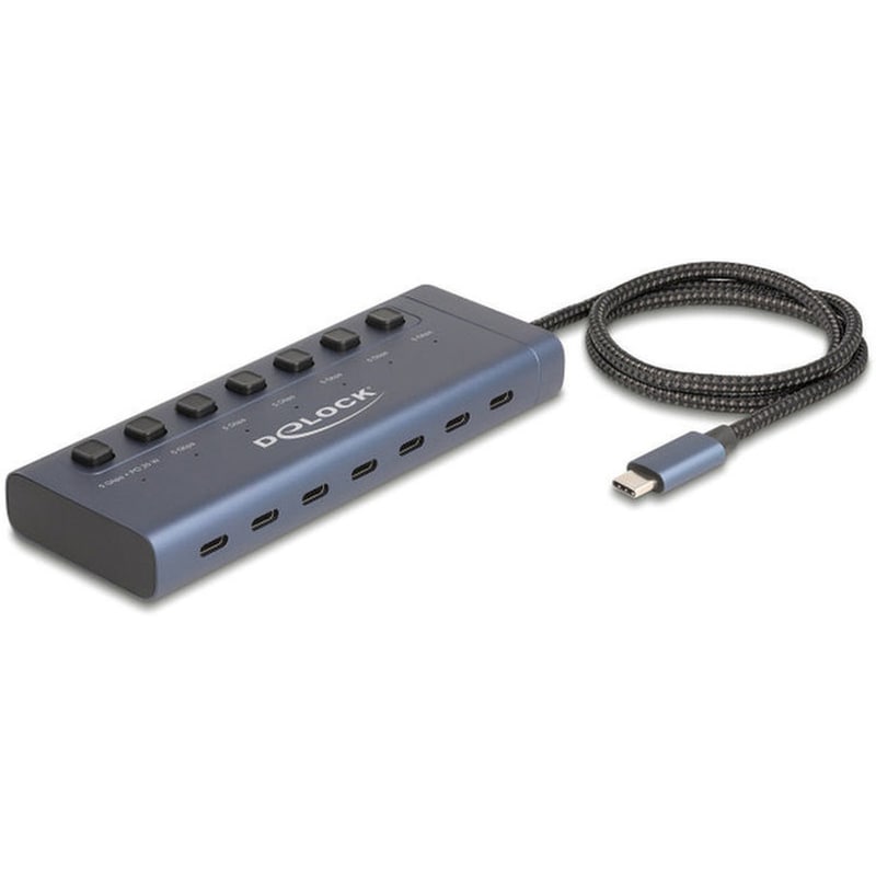 USB Hub Delock 63410  USB-C με 7 θύρες - Μπλε DELOCK