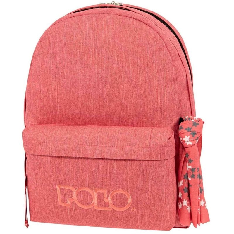 POLO Τσάντα Πλάτης Polo Original Double Scarf Ροζ - Κοραλί
