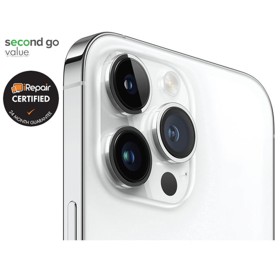 Μεταχειρισμένο Apple iPhone 14 Pro Max 256GB Silver second go value Certified by iRepair image 5