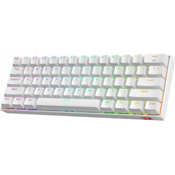 Gaming Πληκτρολόγιο Redragon Draconic Pro K530 Ασύρματο Μηχανικό RGB - White image 1