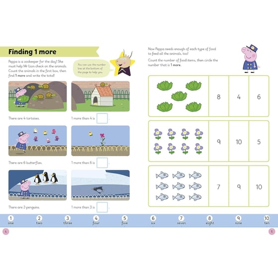 Learn with Peppa: Adding and Taking Away wipe-clean activity book image 1