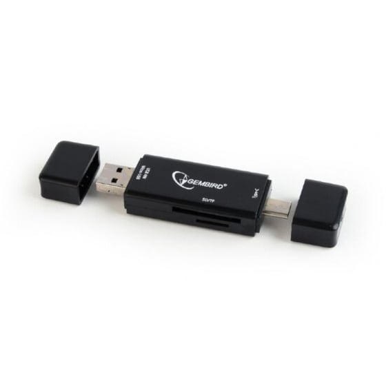 Card Reader Gembird Usb Hub Multi Usb SD - Μαύρο image 2