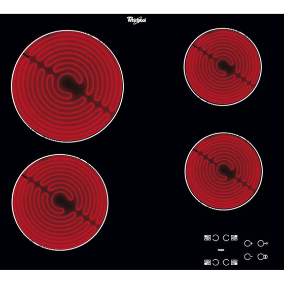 WHIRLPOOL AKT 8090/NE 58 cm Μαύρο Εστία Κεραμική Αυτόνομη image 0