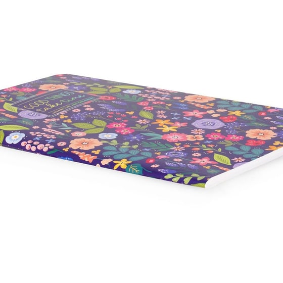 Σημειωματάριο Legami Ριγέ Quaderno Medium Α5 Flowers image 1