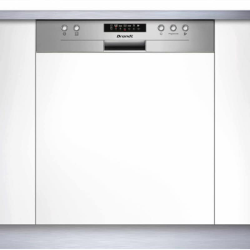 BRANDT Εντοιχιζόμενο πλυντήριο πιάτων BRANDT BDB325LX 13 Σερβίτσια με Dual Zone και Πρόγραμμα Eco - Inox