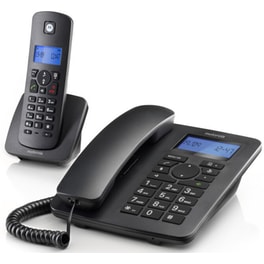 Ασύρματο Τηλέφωνο Motorola C4201 Duo - Μαύρο
