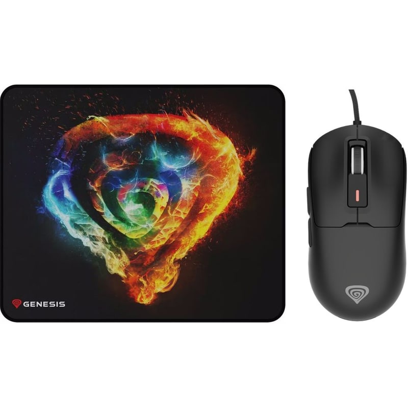 GENESIS Gaming Set Genesis Krypton 660 Gaming Ενσύρματο Ποντίκι + Genesis Carbon 500 M Fire G2 Gaming Mousepad