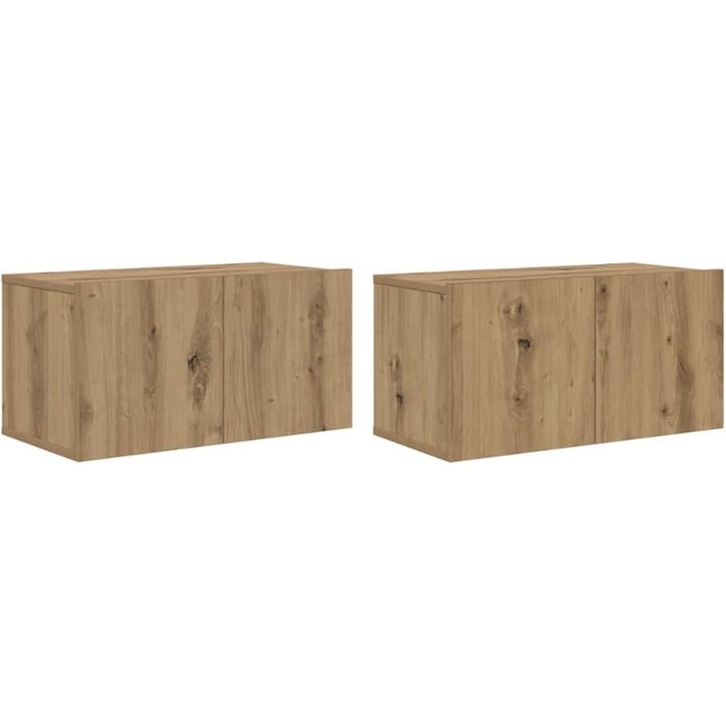 Έπιπλο Τηλεόρασης VidaXL 2 τμχ 60 x 30 x 30 cm - Καφέ