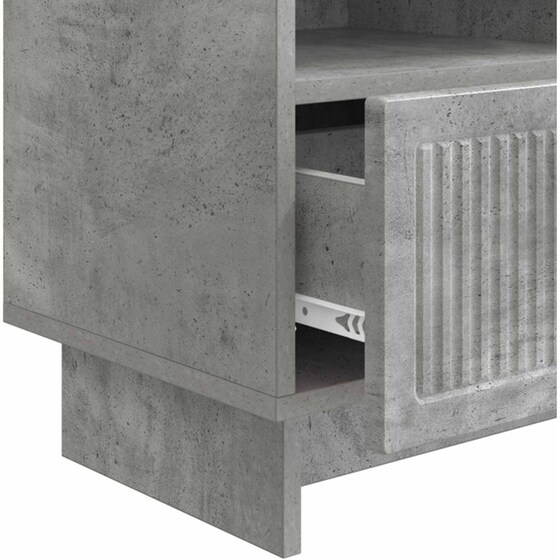 Έπιπλο Τηλεόρασης VidaXL με Συρτάρι 102x34.5x50 cm - Γκρι Σκυροδέματος image 7