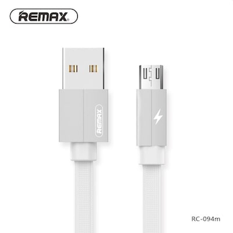 REMAX Καλώδιο δεδομένων Remax Rc-094m Kerolla Micro Usb 2.1A 1m - White