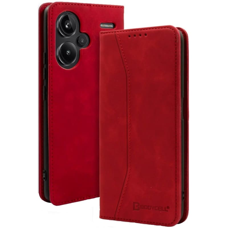 BODYCELL Θήκη Xiaomi Redmi Note 13 Pro Plus - Bodycell Book Case - Red