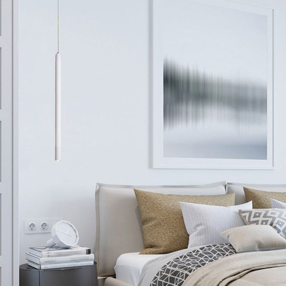 Φωτιστικό Οροφής Led Aca Fino Ra31ledp60wh από Αλουμίνιο - Λευκό image 2