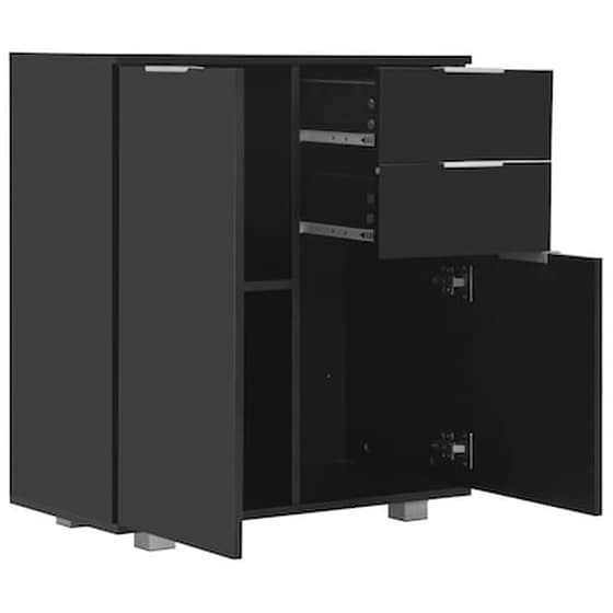 Έπιπλο Τηλεόρασης VidaXL από Μοριοσανίδα 71x35x76cm - Μαύρο image 5