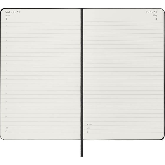 Ημερολόγιο Ημερήσιο Moleskine 2025 12M Large Black Hard image 4