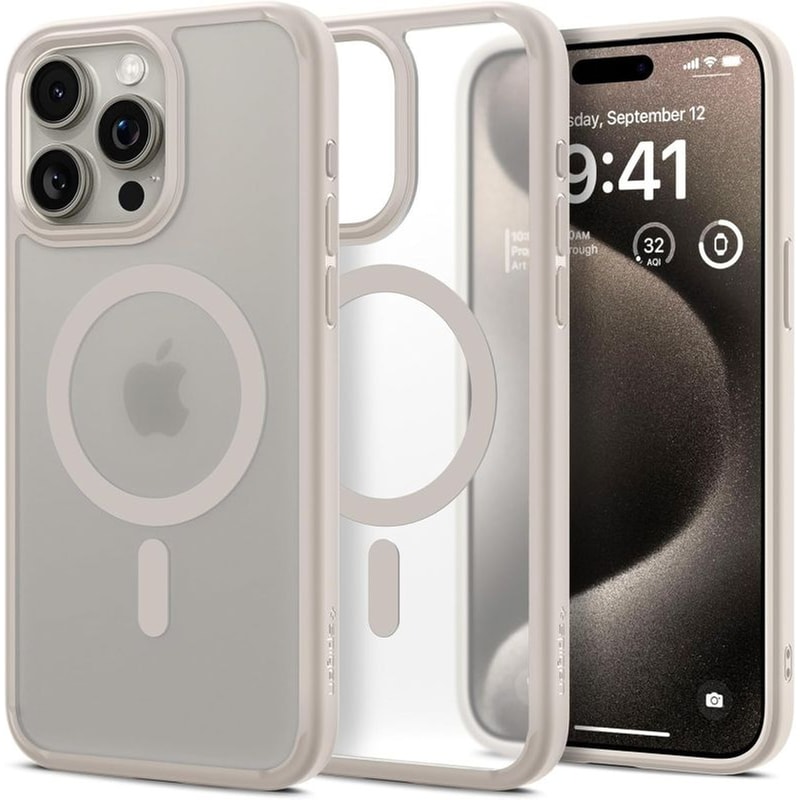 SPIGEN Θήκη Apple iPhone 15 Pro - Spigen Ultra Hybrid - Natural Titanium