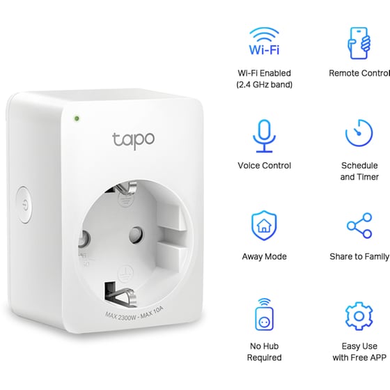 Powerline TP-Link Tapo 100 Τετραπλό kit Ασύρματη Σύνδεση Wi-Fi image 2