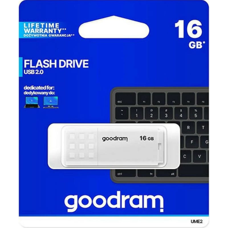 GoodRAM UME2 16GB USB 2.0 Λευκό