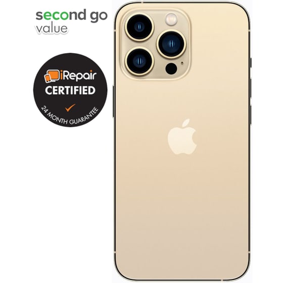 Μεταχειρισμένο Apple iPhone 13 Pro 128GB Gold second go value Certified by iRepair image 3