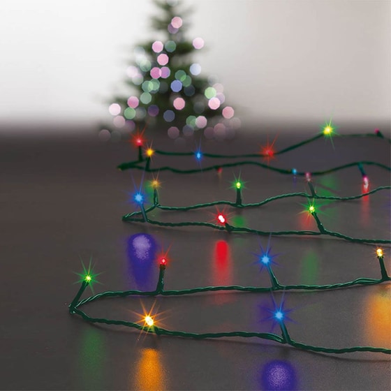 Χριστουγεννιάτικα Λαμπάκια SpitiShop 100 LED 10m με 8 Προγράμματα - Πολύχρωμο image 0