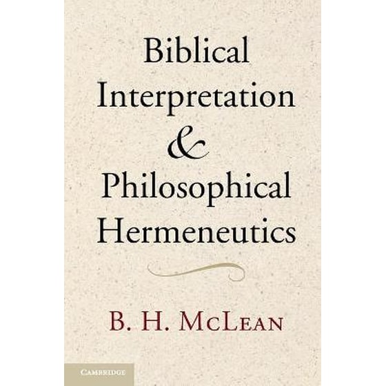Biblical Interpretation and Philosophical Hermeneutics image 0
