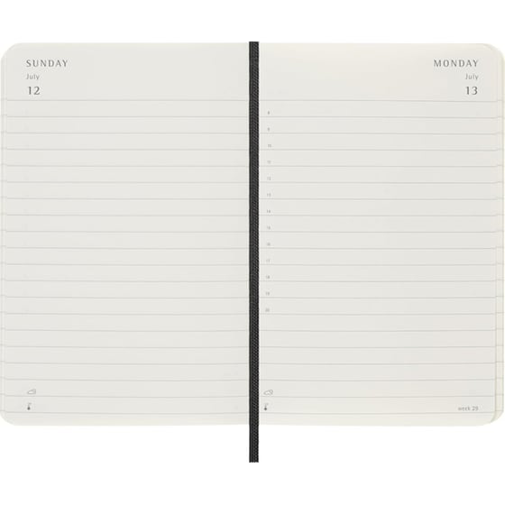 Ημερολόγιο Ημερήσιο Moleskine 2026 12Μ Pocket Black Soft image 3