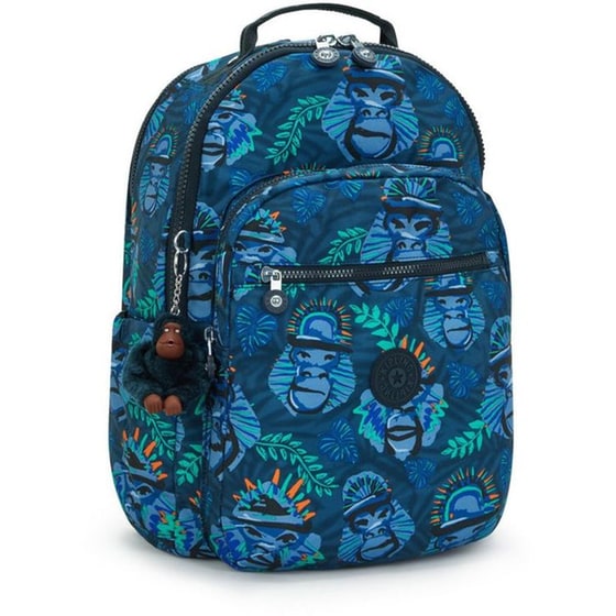Τσάντα Πλάτης Kipling Seoul Blue Monkey Fun image 1