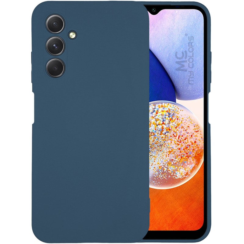 Θήκη Σιλικόνης Samsung Galaxy A14 - My Colors - Σκούρο Μπλε