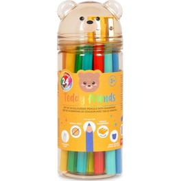 Ξυλομπογιές Legami Teddy Bear Friends 24 Τεμάχια με Ξύστρα
