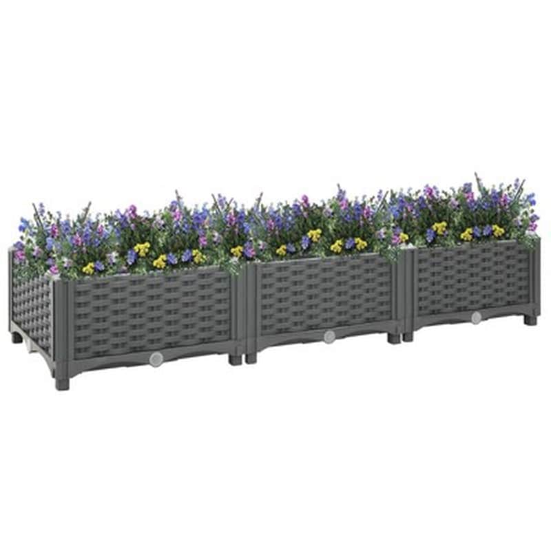 VIDAXL Vidaxl Ζαρντινιέρα 120 X 40 X 23 Εκ. Από Πολυπροπυλένιο