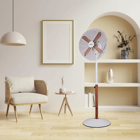 PRIMO 80620 WOOD 50W Ανεμιστήρας Δαπέδου image 1