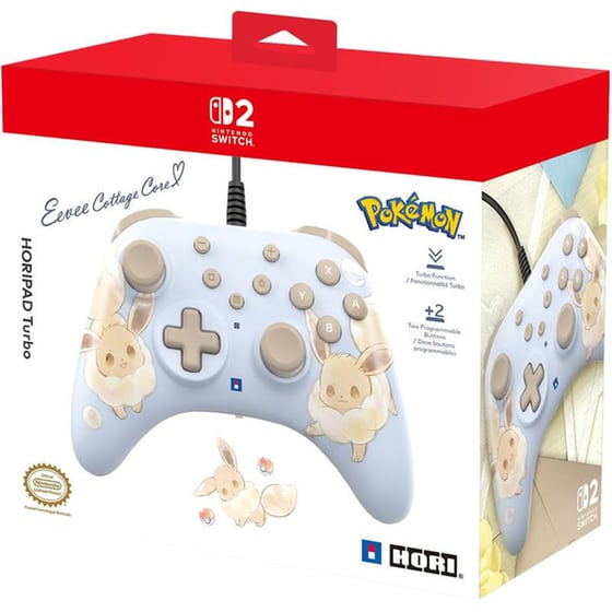Hori Wired Controller Horipad Turbo Pokemon Eevee Cottage Core - Χειριστήριο Nintendo Switch 2 image 3