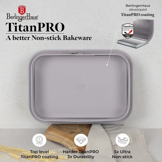 BERLINGER HAUS BH-7943 Ορθογώνια Φόρμα με Αποσπώμενο Πάτο Καφέ image 2