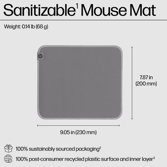 HP 105 Sanitizable Μαύρο Mouse Pad image 3