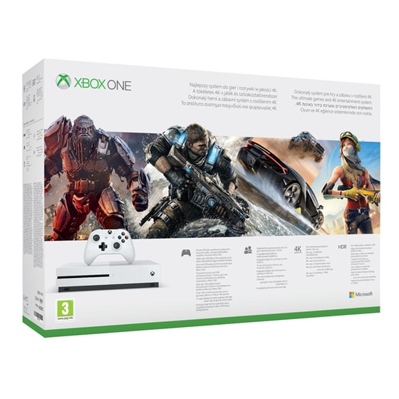 Microsoft Xbox One S White - 1TB & Forza Horizon 3 & NBA 2K18 image 1