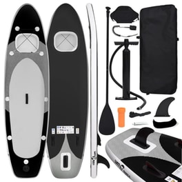 Φουσκωτή Σανίδα SUP VidaXL 330x76 cm - Μαύρη