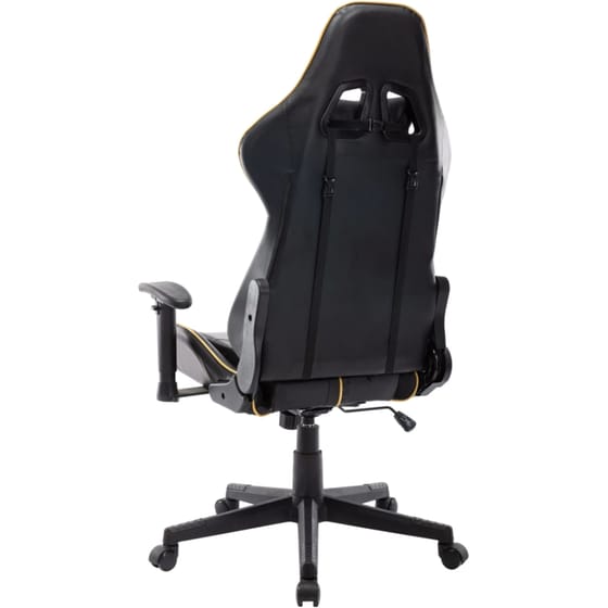 Καρέκλα Gaming VidaXL από Τεχνητό Δέρμα - Μαύρη/Χρυσή image 3