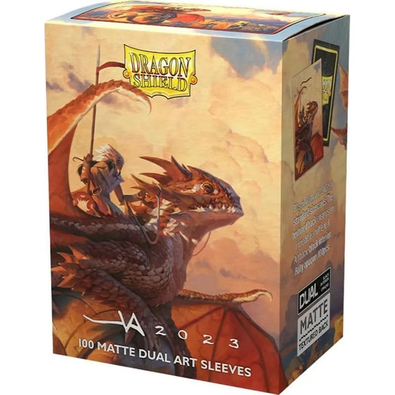 ARCANE TINMEN The Adameer Dragon Shield Standard Size Matte Dual Art Sleeves (100 Sleeves)