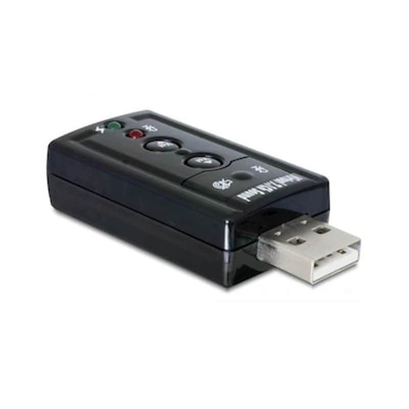 Κάρτα Ήχου Delock Virtual 7.1 USB 2.0 24bit 96kHz - Μαύρο φωτογραφία