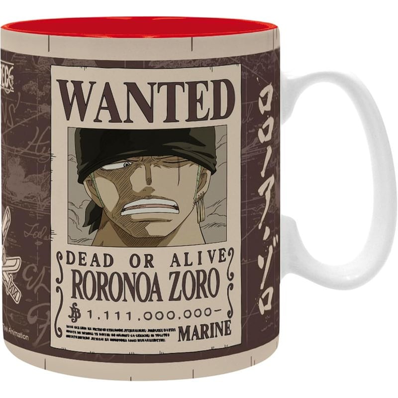 ABYSSE Abysse One Piece - Zoro Wanted Κούπα Κεραμική 460ml
